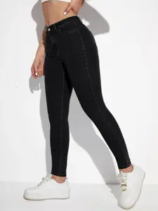 High Elasticity High Waist Jeans, Comfortable Stretch Denim Jeans, Perfect for Everyday Wear, Women's Fashion Clothing, Pants