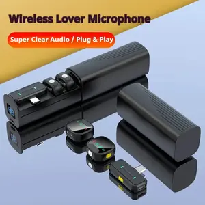 This plug-and-play wireless lavalier mic, USB rechargeable mic, features a charging case, LED display, and noise cancellation, making it ideal for smartphone interviews, podcasts, video recording and podcasting