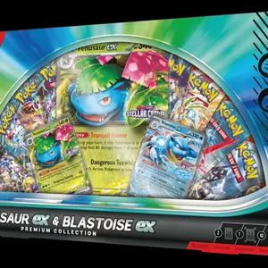 Pokemon Trading Card Game: Venusaur ex and Blastoise ex Premium Collection GameStop Exclusive