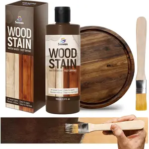 100ml Walnut Fast Drying Non-Toxic Water Based Low Odor Wood Stain for Indoor Outdoor Wood Furniture Cabinet