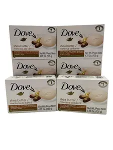 Dove Shea Butter Beauty Bar Soap 6 Pack – Moisturizing Cleansing Bars, 4.75 oz Each