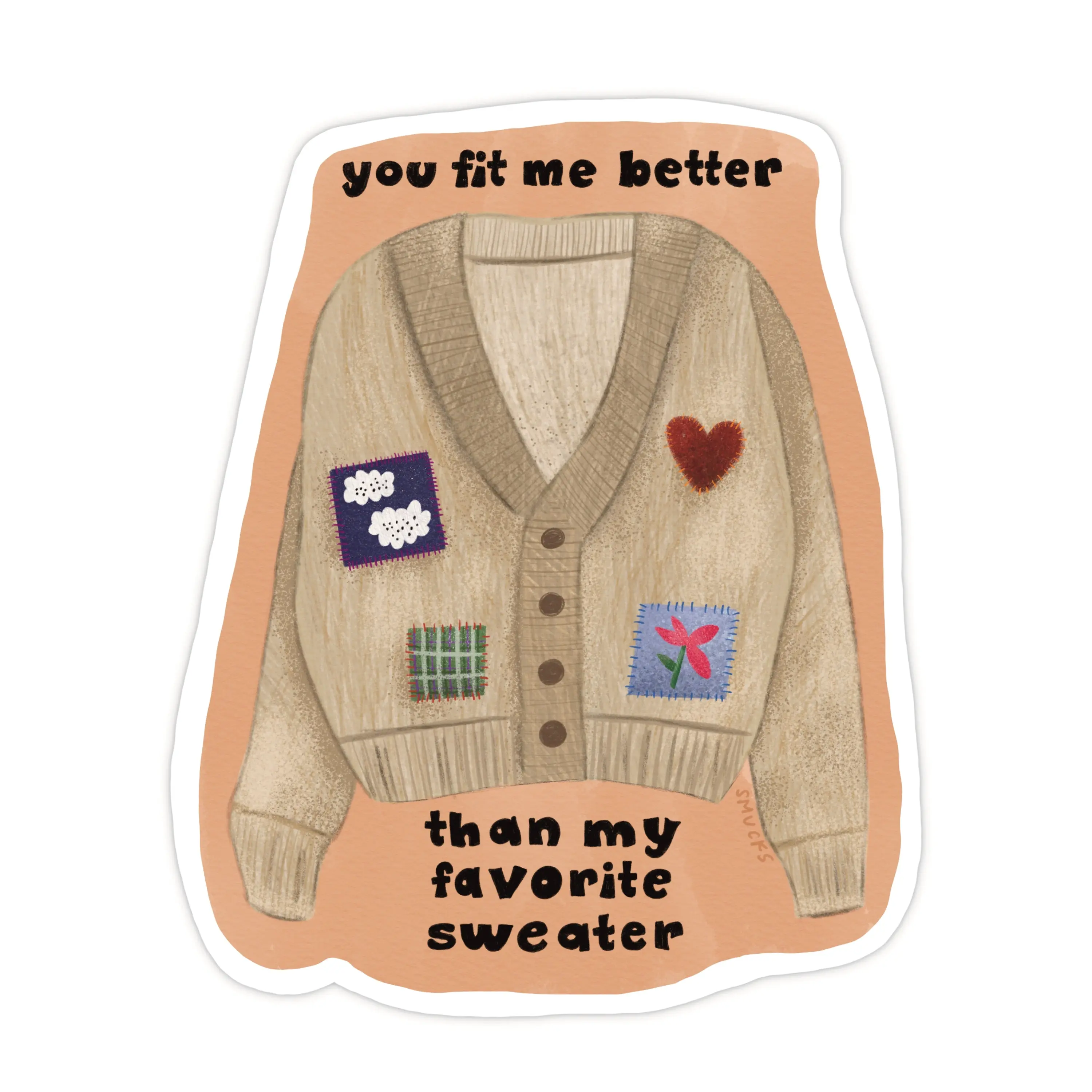 my favorite sweater sticker