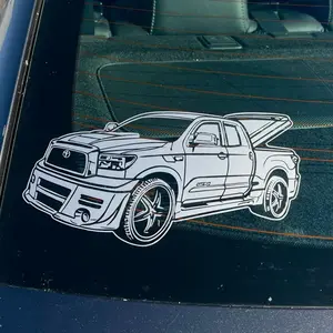 Tundra Truck Decal Sticker - Customizable for Cars, Trucks, SUVs, Glass Doors, Windows, Fridges - Available in Multiple Colors Vehicle Exterior Decoration