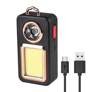 Solar Camping Light with USB Rechargeable Dual LED COB Work Light Portable Emergency Flashlight 250LM Outdoor Lamp for Camping Hiking Power Outage