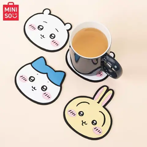 MINISO Anime Coaster Collection – Cute & Practical Design with Vibrant Anime Patterns, Heat-Resistant Material to Protect Tables from Hot Drinks, Perfect for New Year Celebrations,  Birthdays, and Everyday Home Use ,   Gifts#sohochic