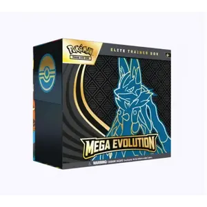 Pokémon TCG ETB: Mega Evolution Elite Trainer Box - Mega Lucario ex Trading Card Game Expansion Pack for Strategy and Battle Enthusiasts