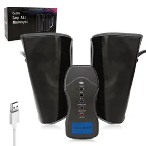 Air Compression Leg Massager with Controller, Calf Massagers with 3 Modes & 6 Intensities, Cordless Electric Massager, Idea Gift for Mom Dad