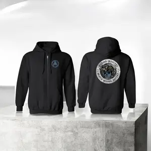 Gumshoe&Co. Brand Apparel (Unisex)/LEO Owned and Operated (Morior Invictus Zip Up Hoodie)