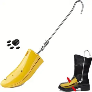 Adjustable Unisex Shoe Tree, Fits Both Left & Right Feet, Ideal for Stretching Work Boots, Enhances Foot Comfort