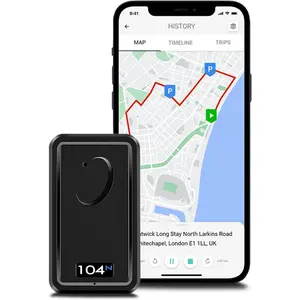 104n 4g gps tracker for vehicles realtime portable 4g lte car tracker van motorcycle location monitoring asset tracking device with long term battery personal business use, Magnetic, Rechargeable