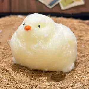 Soft Fluffy Chick Squishy, Anxiety Relief Squeeze Toy, Cute Desk Decor, Perfect Gift for Stress Relief