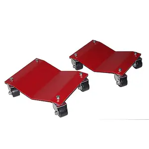 Merrick Machine  Pari of Heavy Duty 16 In. x 16 In. Auto Dollys, Square Shape, 16X16 In, Auto Dolly Pair, Powder Coated
