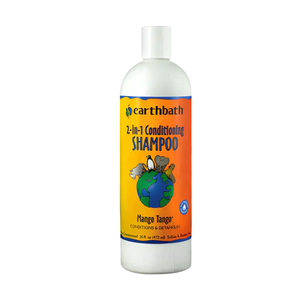 EARTHBATH Mango Tango 2-in-1 Conditioning Shampoo 16oz - Ultimate Pet Care pet shampoo