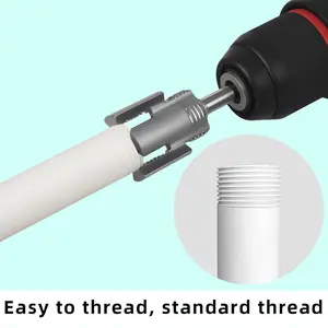 1/2"  3/4" PVC Pipe Threader Kit  Integrated Internal External Thread Cutting Tool