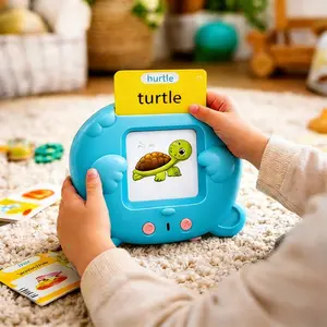 Montessori Talking Flash Cards for Toddlers 1-6, 112 Double-Sided Cards with 224 Sight Words, Screen-Free Preschool Educational Toy, Pocket Speech Therapy Learning Device, Autism Sensory Toy, Birthday Christmas Gift for Boys Girls Kids