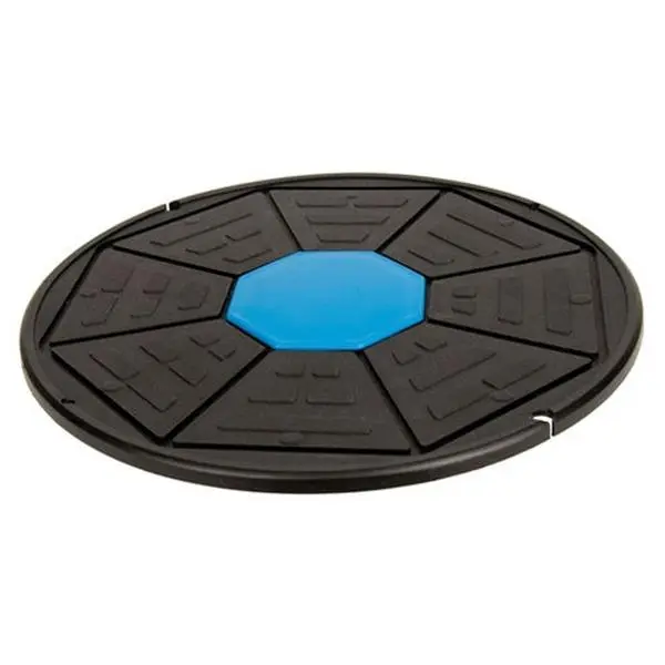 Aeromat Round Wobble Board, Textured Balance Training Equipment with Quick Adjustment and 1.5"-2.5" Adjustable Height, 360° Rotation, Great At Home, Height Quickly Adjusts, Increase Balance, Instruction Sheet Included, 360 Degrees Of Movement