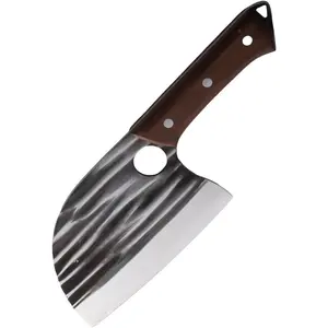 Knife, Knife Set Hand Forged Boning, Japanese Serbian Chef Chopping for Meat Cutting Chefs Cleaver Camping Cooking, BBQ, Gifts for Men