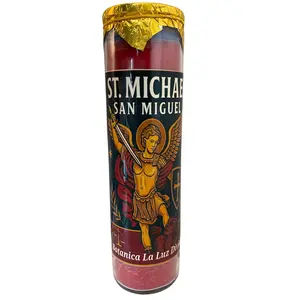 St. Michael Protection Candle (Red) – Veladora de Protección de San Miguel