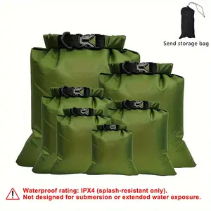 6-Pack Ultra-Lightweight Large Capacity Durable Storage Organizer Bags, 6 Sizes - Perfect for Outdoor Enthusiasts, Hiking, Camping, Fishing, Cycling, Travel and Storage Needs.