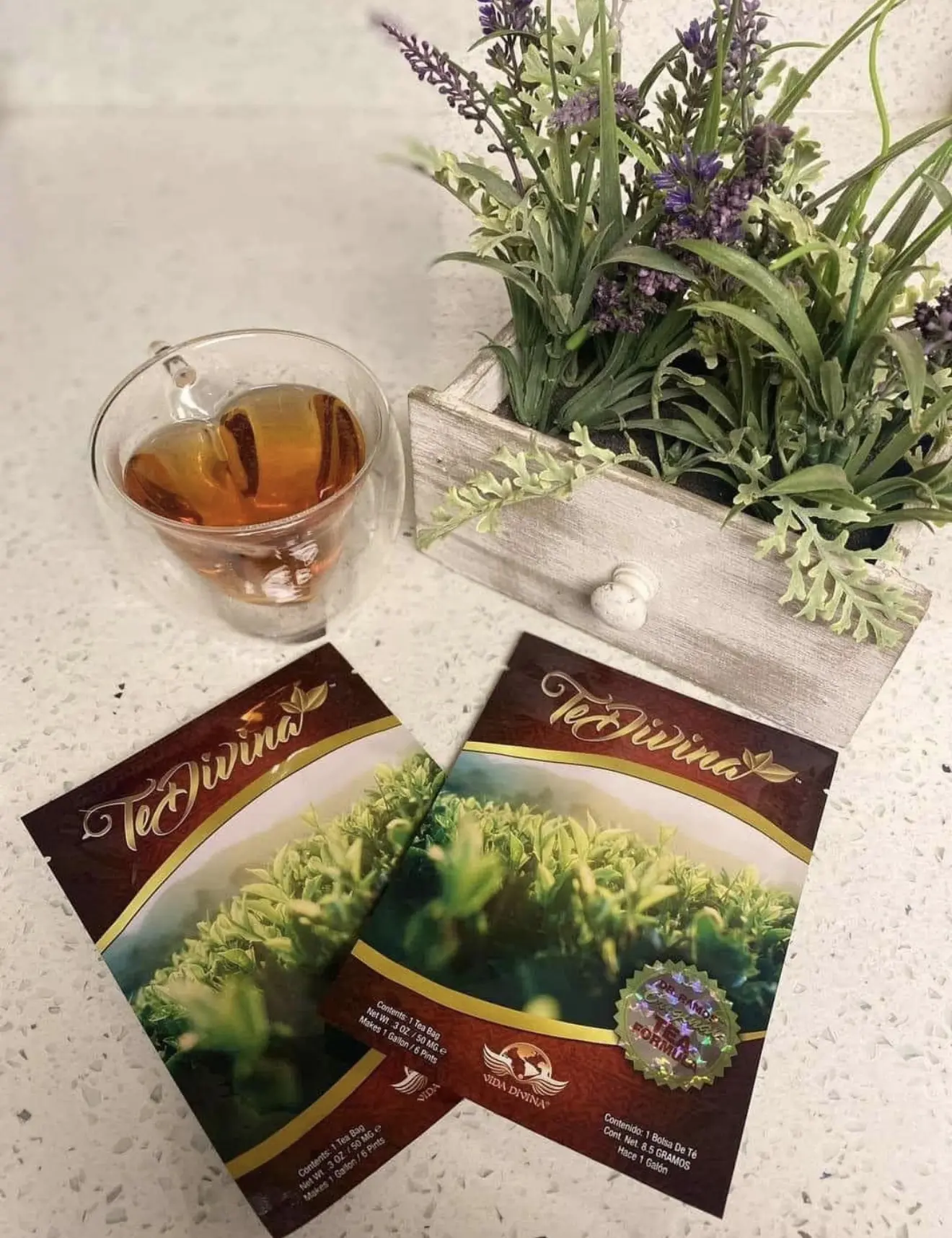 Vida Divina Divina Tea Herbal Tea Blend – Individual Sachets – Caffeine Free