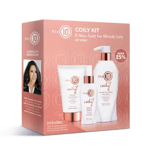 It’s a 10 Haircare Miracle Coily Trio Kit - includes Shampoo, Conditioner, and Leave In - for Curls & Coils