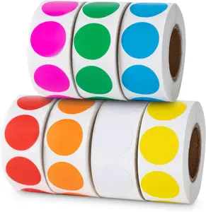 Colored Dot Stickers 3500 Pcs 3/4" Label Sticker Round Color Coding Labels Circle Dots Labels Circle Stickers Office Classroom