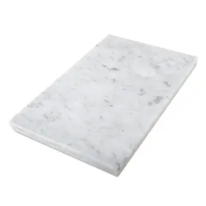 Koville Natural Marble Rectangle Pastry Board-Bianco Carrara