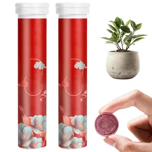 2 Bottles Organic Fertilizer, Universal Slow-Release Tablet Organic Fertilizer, Concentrated All-Purpose Tablets for Boost Plant Growth and Health