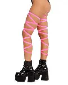 Pair of Non-Slip Neon Pink Leg Wraps