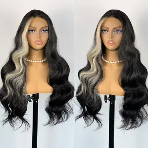 VELAIRE HAIR  HD T Part Body Wave Wig Synthetic Wear and Go Lace Front Wig Pre Cut Pre Plucked Frontlace For Women 26inch Lace Frontal Wigs Pre Cut