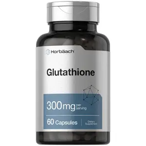 Horbaach Glutathione Supplement | 300mg | 60 Capsules | Non-GMO & Gluten Free | Reduced Form
