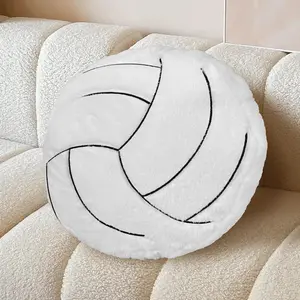 Volleyball Pillow - 15.7" Soft  Plush Volleyball Throw Pillow, Round Stuffed  Decor for Couch, Bedroom &  Room, Ideal Volleyball Gifts for Fans