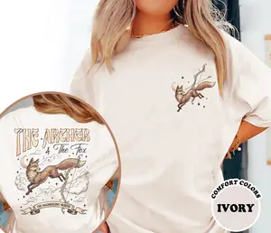 The Archer And The Fox Comfort Colors Shirt, Once Upon a Broken Heart T-Shirt Sweatshirt, Stephanie Garber, Evangeline And Jacks, Bookish Apparel
