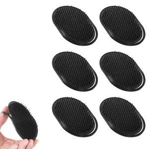 Multifunctional Hair Brush, Hand Oval Brush, Portable Men's Face Beard Cleaner, Massage Scalp, Clean Hands, Suitable for Pocket Carry