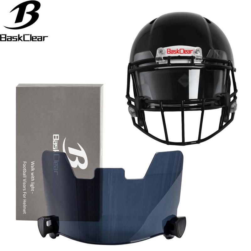 Clear Football Visor - Football Visors for Helmet - Football Helmet Visor Fits Adult & Youth Football Helmets - Anti-Fog, Scratch Resistant Clear Visor Football Face Shield