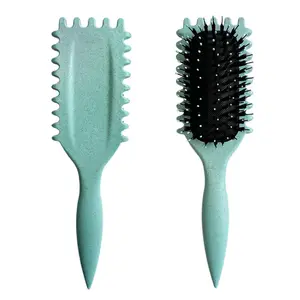 Curly Hair Brush, Curl Defining Brushes, Styling Brush for Curly Hair, Shaping and Defining Curls Brushes for Women (Green)