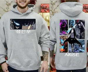 Unisex Solo Leveling Costume Hoodie, Solo Leveling Jacket, Anime Sweatshirt, Anime Knit Menswear Pullover, Sweatshirts Women, Crewneck Sweatshirt, Graphic Hoodie, y2k Hoodies