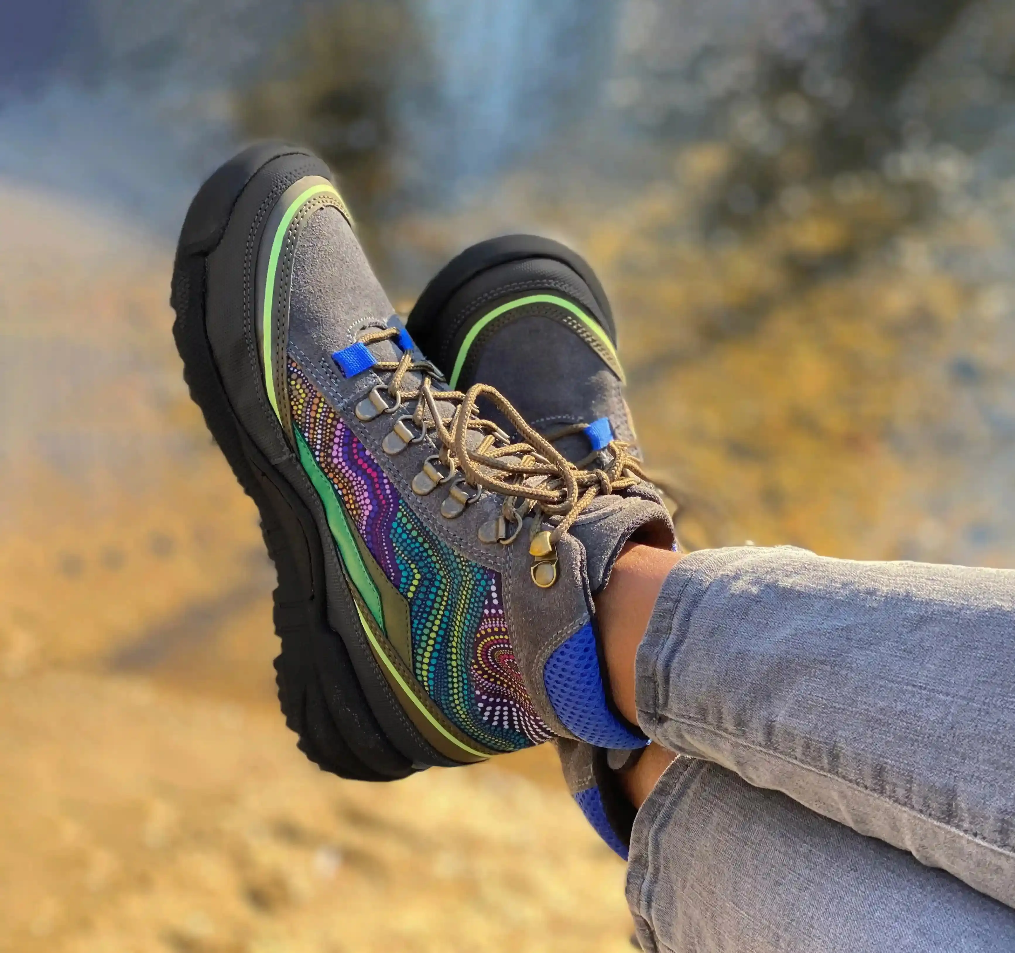 Brisbane Black Trekk Boot, Hiking Style Shoes, Outdoor Hiking Shoes with Cushion-Fit Insoles, Durable Material, Supportive Padded Ankles