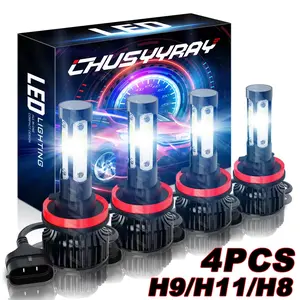 For Freightliner Cascadia 2008-2016 4X LED Headlight Hi/Lo Beam Bulbs Kit 6000K