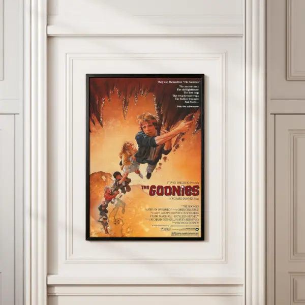 Iconic The Goonies Movie Poster, High Definition Print, Retro Vintage Wall Decor Art for Man Cave & Fan Collection Home Supplies, Iconic Image