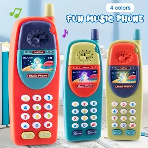 [Music Phone] Kids' Favorite Fun Multi-Function Music Phone with Sound and Light Effects, Multiple Modes - Perfect Educational Toy for Boys & Girls, Ideal Gift for Christmas, Halloween, New Year, Children's Day, Birthdays, Durable ABS Material