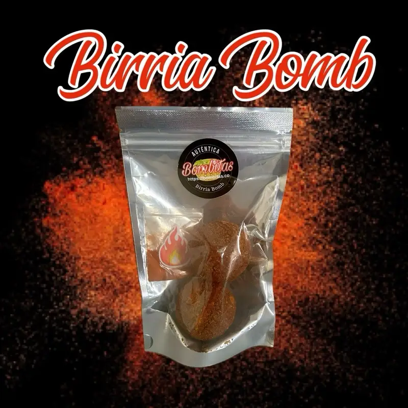 Birria Bombs 2 bomb pack by Bombitas MILD Spice Bomb Seasoning Flavor Easy Instant Birria Mix EZ Birria Authentic Mexican bombz balls platode crockpot