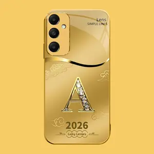 Suitable for [Galaxy A15] high-end phone case🤩，choose from 26 letters of the English alphabet, each with an exquisite auspicious cloud pattern to bring you good luck YM99