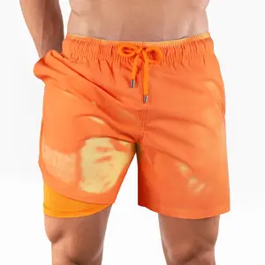 Men’s Switch Temperature Reactive Hybrid Shorts – Yellow/Orange