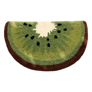 Kiwi Fruit Bath Mats Cute Bathroom Rugs, Particularly Absorbent