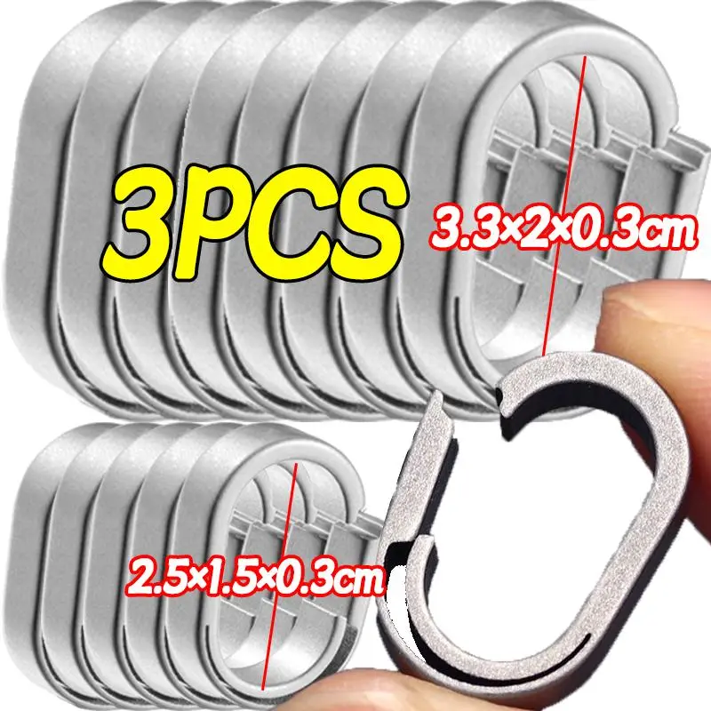 Titanium Quick Detachable Key Ring Keychain Connecting Ring Mini Luxury Car Key Chain Connection Buckle EDC Key Ring Accessories