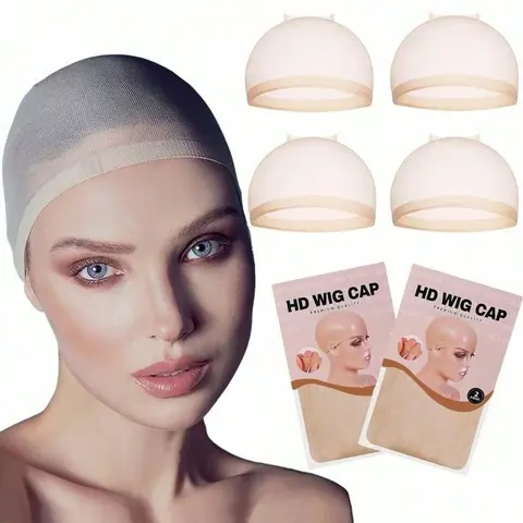 GC   Kingsup Hair 1 PACK Invisible HD Human Hair Wig Cap Stretchable Elastic Hair Net For Women