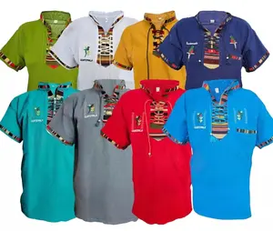 TYPICAL GUATEMALA SHIRTS WITH HAND EMBROIDERY FOR MEN, SHORT SLEEVE, MENSWEAR, TOPS