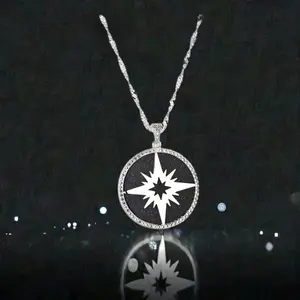STERLING SILVER STARBURST NECKLACE shapeable  necklaces