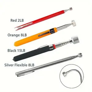 4pcs Magnet Pickup Tool Set, Hand Tools, Extendable Telescopic Design, Versatile Magnetic Strength, Easy Pick-Up of Small Items, Efficient Gadgets
